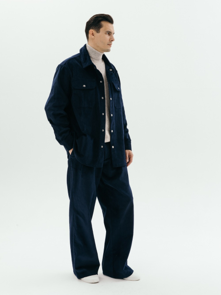 Брюки velvet Wide limited sea
