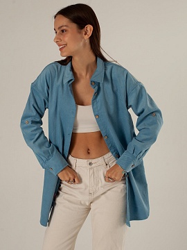 Рубашка velvet Celine sky