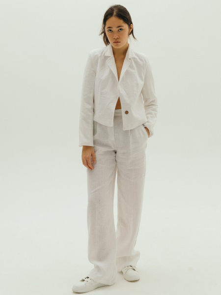 Брюки Classy white