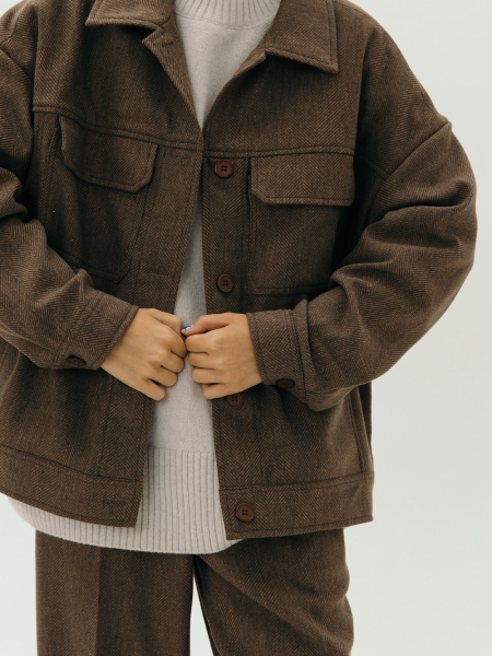 Куртка wool Bertha limited chocolate