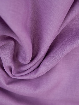 Льняная ткань цвет Аметист арт.011