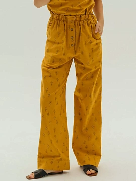 Брюки flannel Levanto limited mustard trees