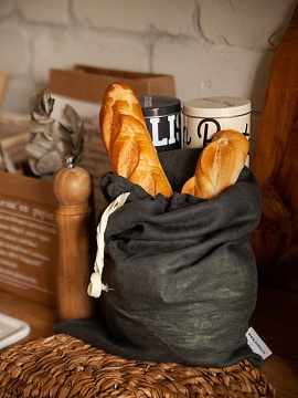 Мешочек для хлеба и круп дымчатый