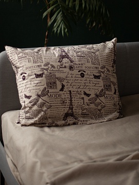 Льняная наволочка прямоугольная Винтаж