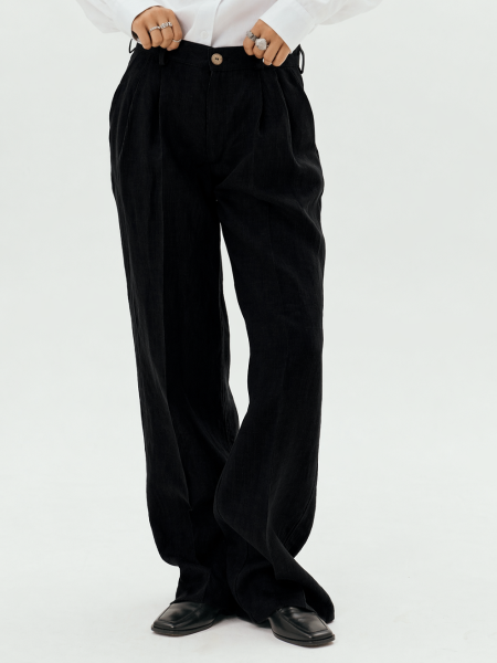 Брюки velvet Widely limited black