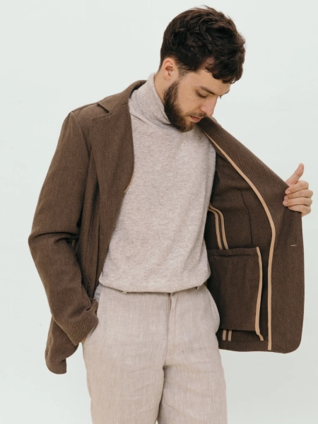 Пиджак wool Universal limited chocolate