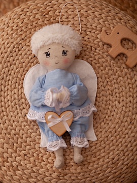 Льняной сувенир Ангел Коля