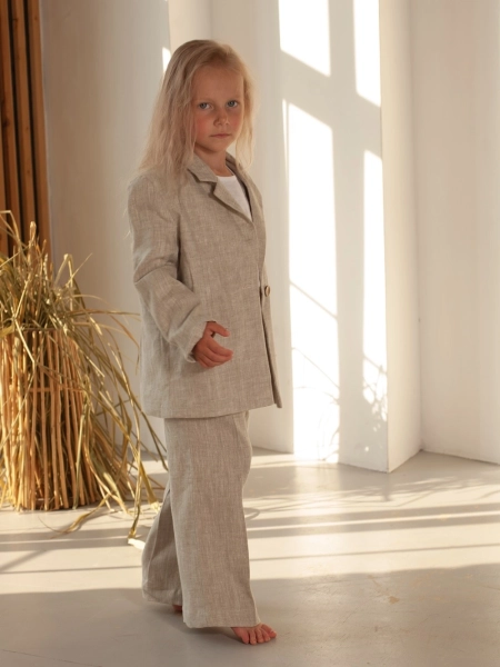 Жакет детский mini boss natural