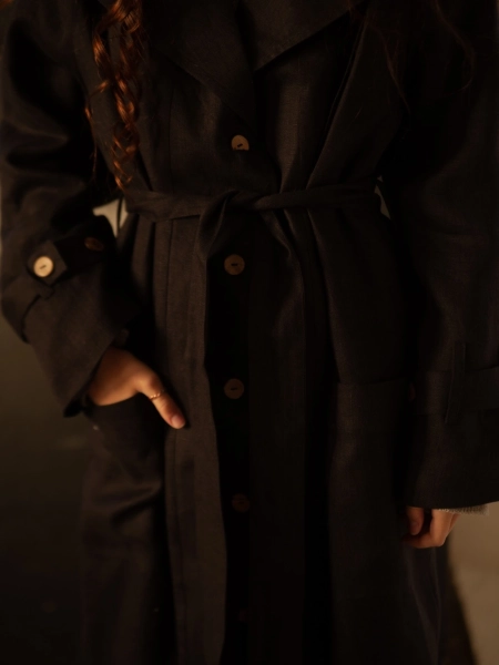 Тренч London black