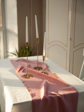 Дорожка льняная Hygge dusty rose