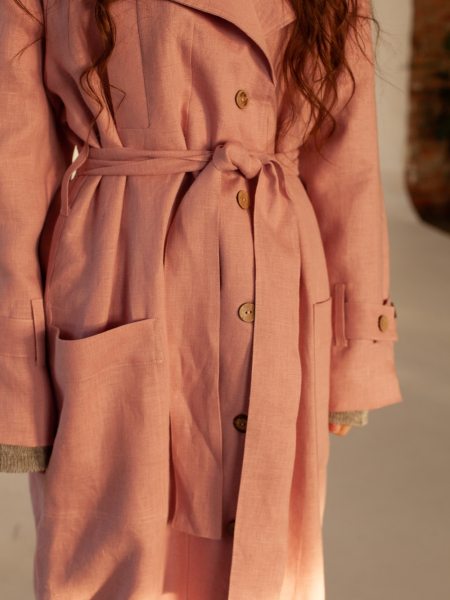 Тренч London dusty rose