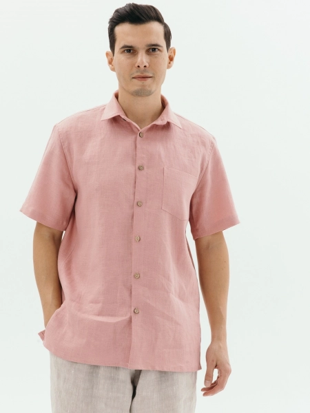 Рубашка Leon dusty rose