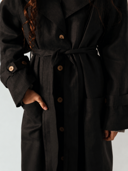 Тренч London black