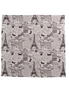 Льняная наволочка квадратная Винтаж