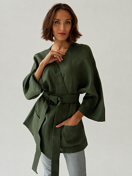 Кимоно Sakura limited green