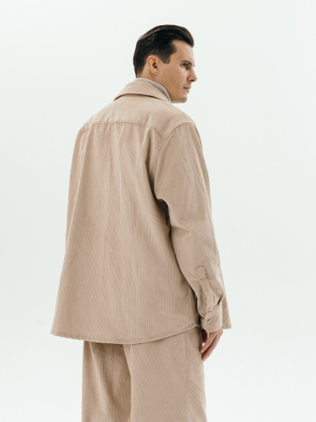 Рубашка velvet Larger limited beige