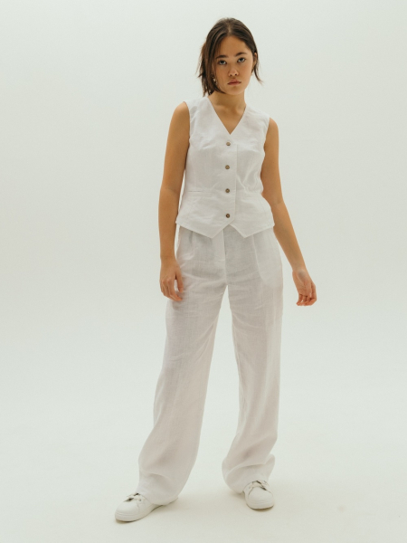Брюки Classy white