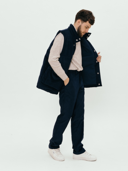 Жилет стеганый velvet Snowfall limited sea