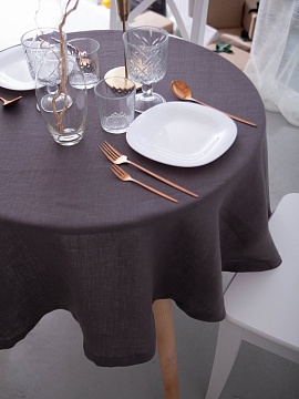 Скатерть круглая Together graphite