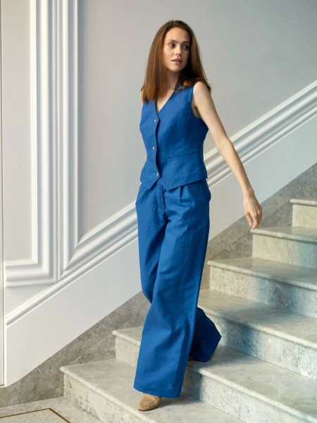 Брюки-палаццо Parisian limited blue