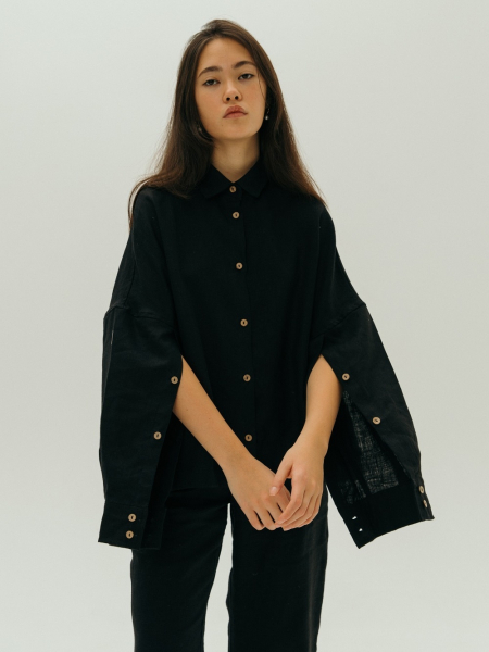 Рубашка Origami black