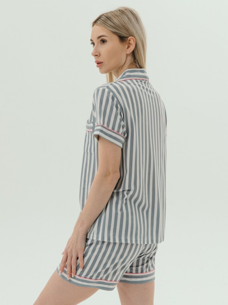 Пижама Serenity limited pink stripe