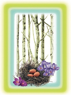 Полотенце льняное Весна