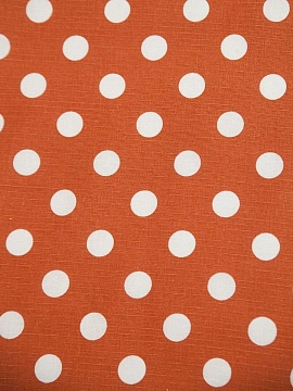 Ткань льняная Горошек-2