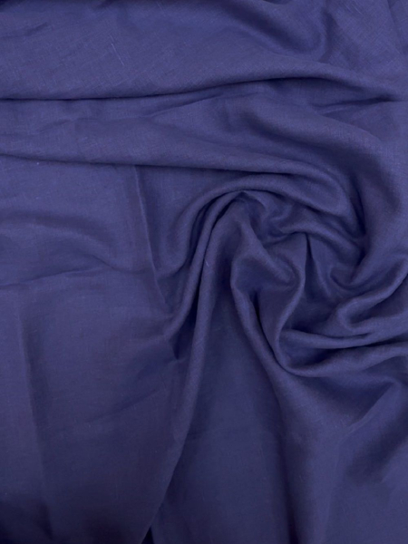 Льняная ткань Кобальтовый арт.007-1