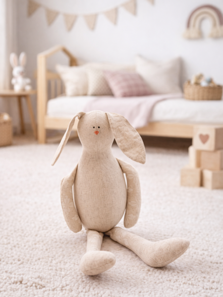 Льняной сувенир Зайчик