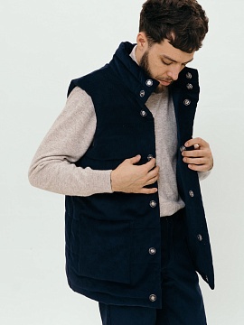 Жилет стеганый velvet Snowfall limited sea