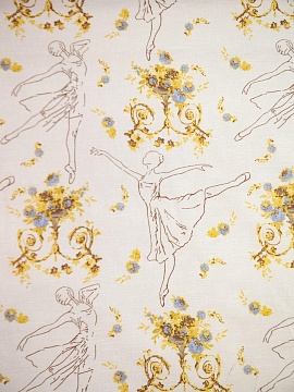 Ткань полульняная Балерина арт.527В