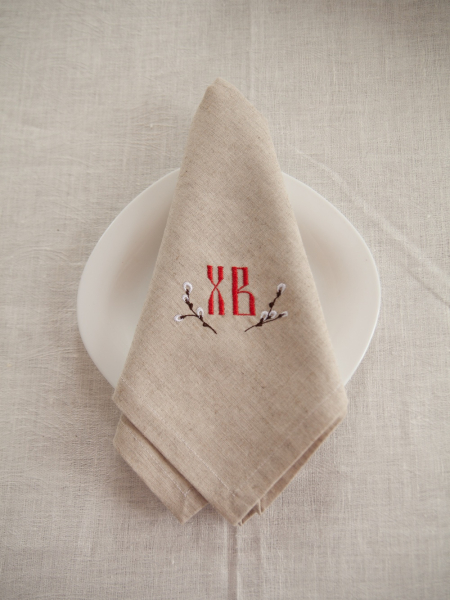 Салфетка льняная ХВ