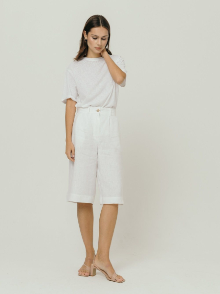 Шорты-бермуды Milan white