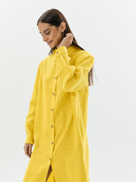 Платье-рубашка Fresh limited yellow