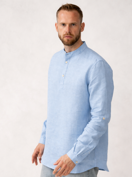 Рубашка полульняная Vegas sky