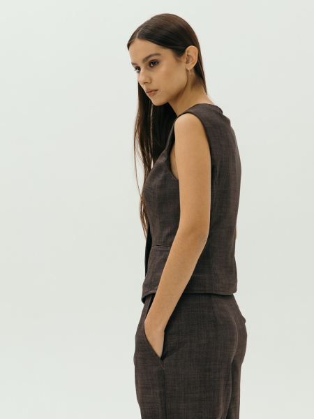 Жилетка wool Classy limited chocolate