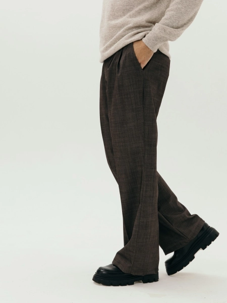 Брюки wool Wide limited chocolate