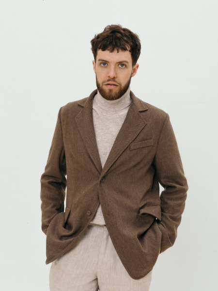 Пиджак wool Universal limited chocolate
