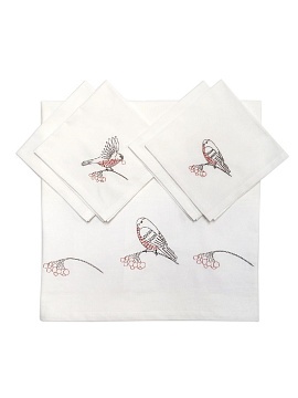 Комплект столовый Снегири