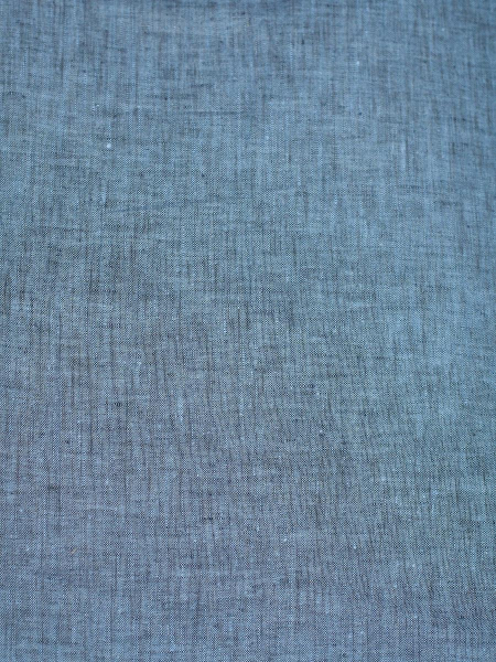 ОСТАТОК меньше метра Ткань изо льна Синий меланж арт.386