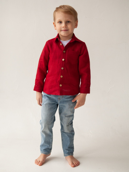 Рубашка детская Romeo limited red