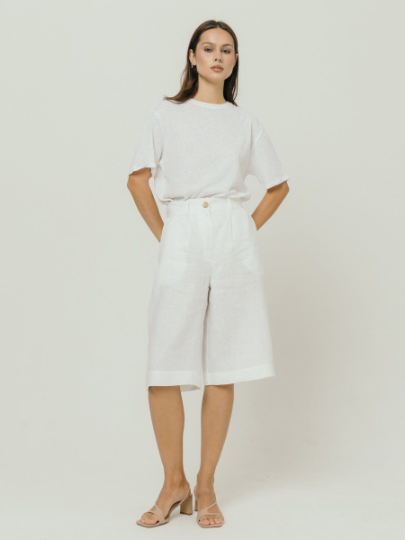 Шорты-бермуды Milan white