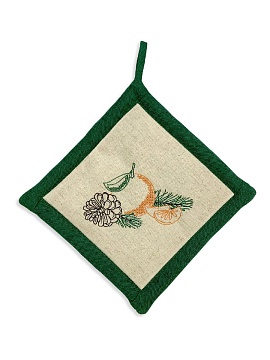 Прихватка льняная Мандарины цвет 2