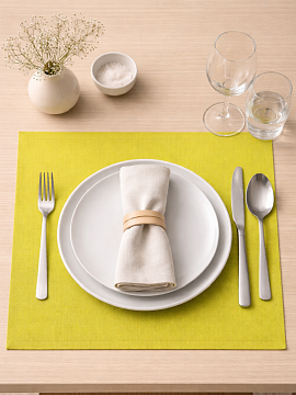 Салфетка льняная цвет салатовый