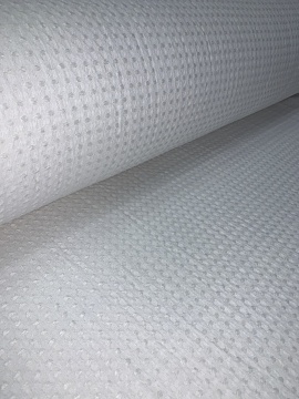 Умягченная ткань вафельная Зефир белый 200 см