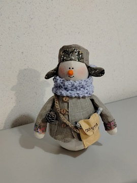 Льняной сувенир Новогодний почтальон