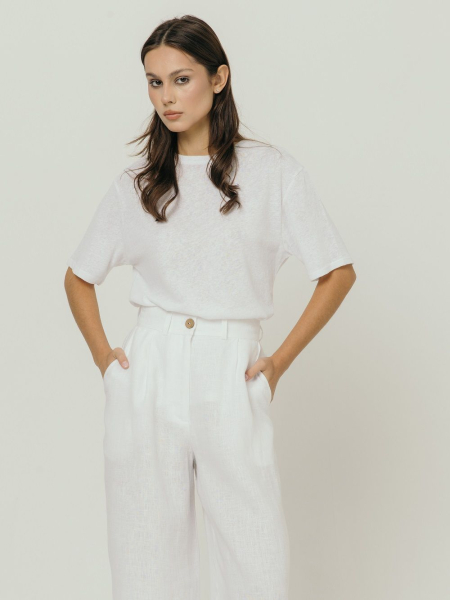 Брюки-палаццо Milan white