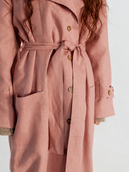 Тренч London dusty rose