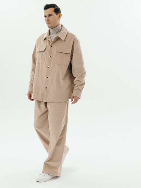 Брюки velvet Wide limited beige